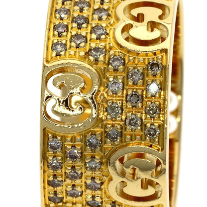 Gucci Icon Star Wide Diamond Ring 18k Yellow Gold — view 8
