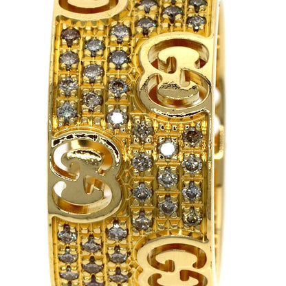 Gucci Icon Star Wide Diamond Ring 18k Yellow Gold — view 7