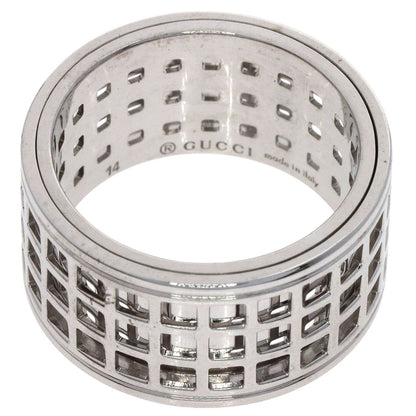 Gucci Scroll Wide Ring 18k White Gold — view 4