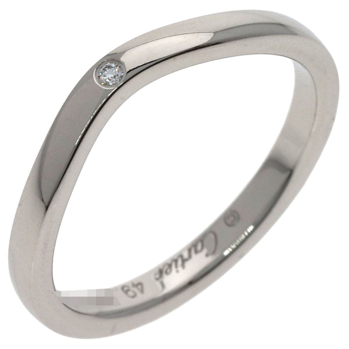 Cartier Ballerina Curve Diamond 49 Ring Flat