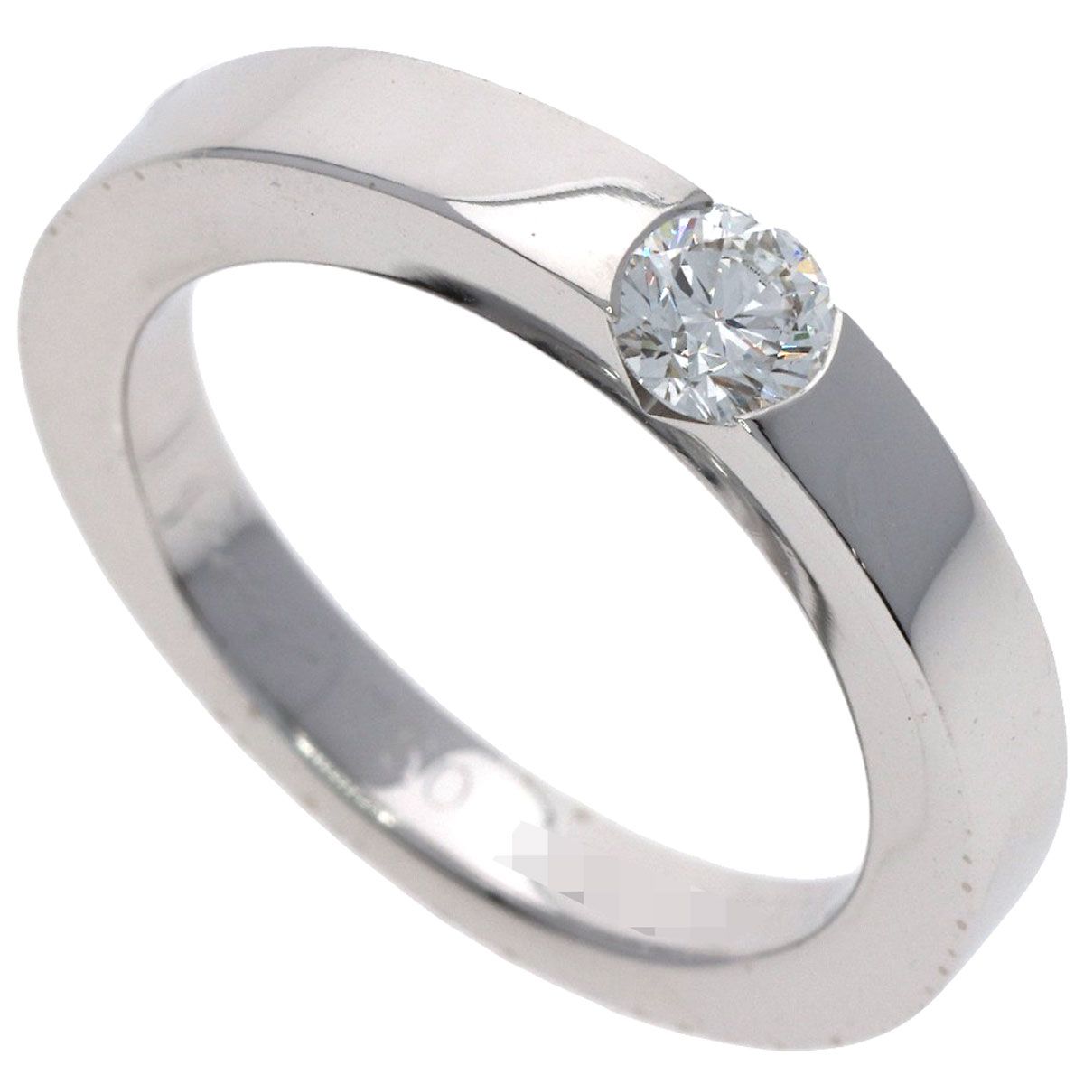 Cartier Date with Diamond 49 Ring 18k White Gold