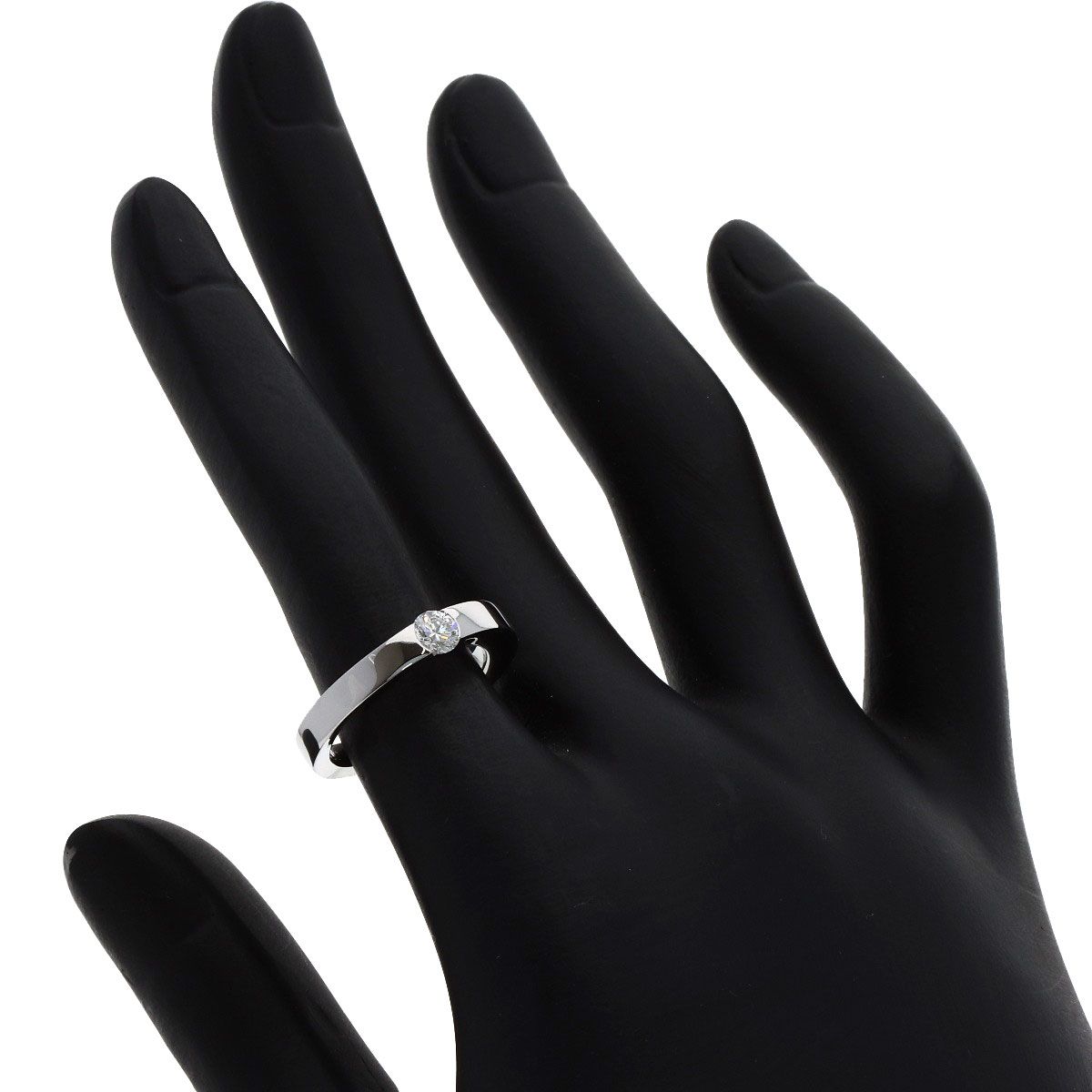 Cartier Date with Diamond 49 Ring 18k White Gold — view 6