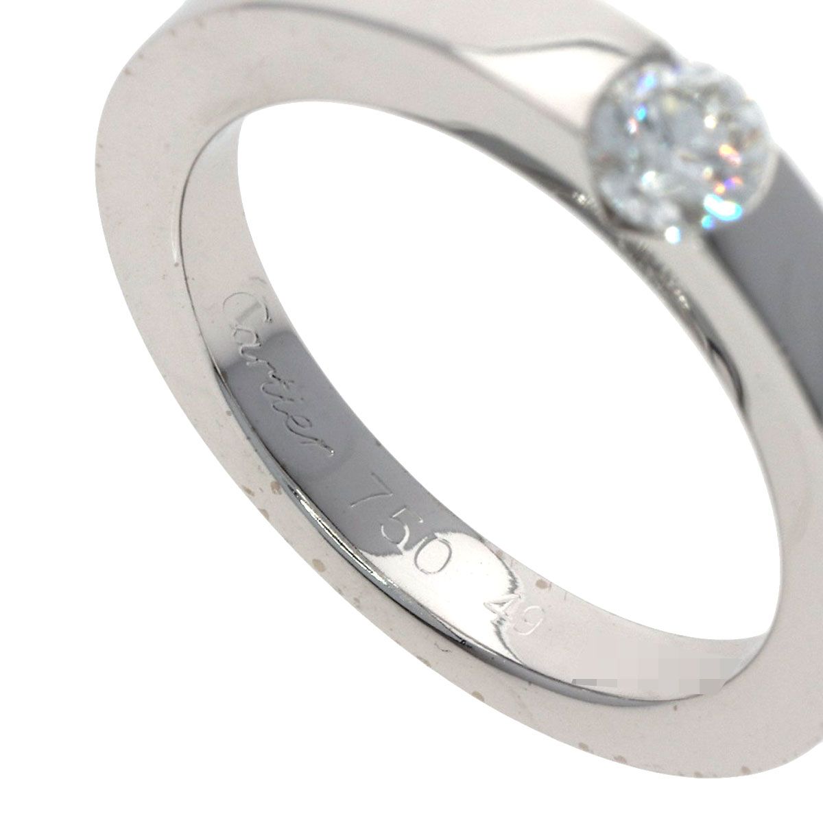 Cartier Date with Diamond 49 Ring 18k White Gold — view 5