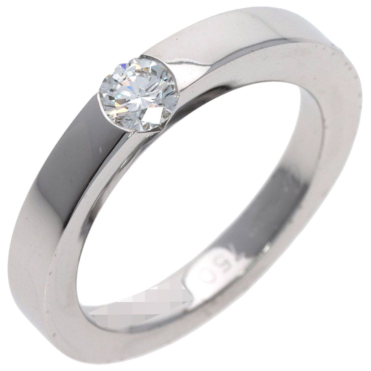 Cartier Date with Diamond 49 Ring 18k White Gold — view 2