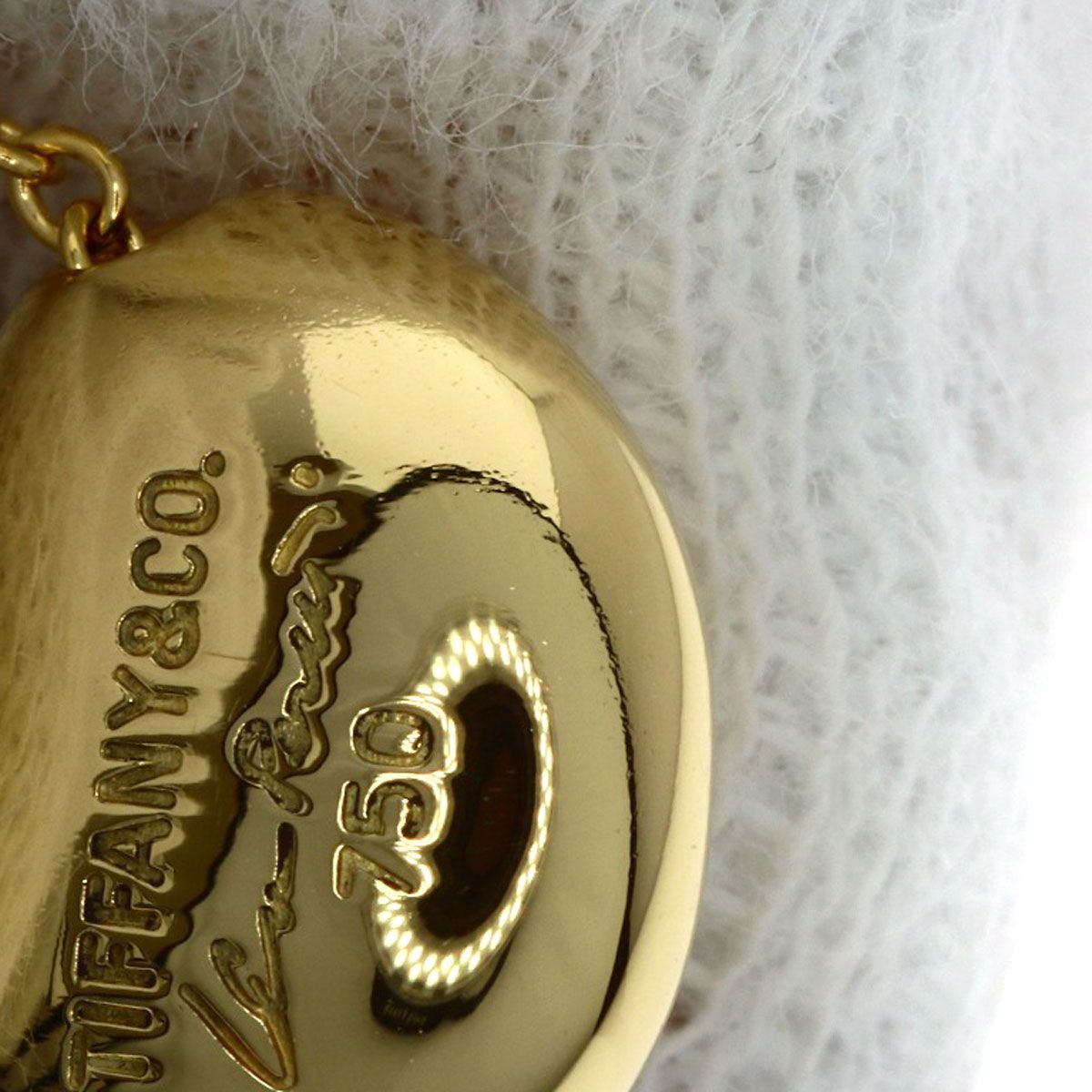 Tiffany & Co Bean Necklace 18k Yellow Gold — view 5