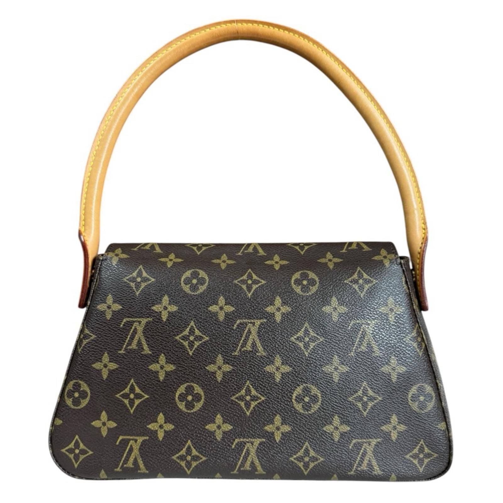 Louis Vuitton Mini Looping Monogram Handbag Canvas Brown — view 3