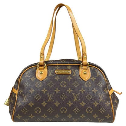 Louis Vuitton Montorgueil PM Monogram Shoulder Bag Canvas Brown