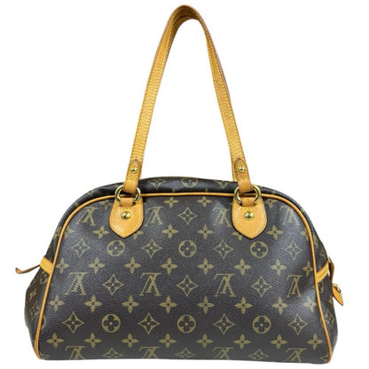 Louis Vuitton Montorgueil PM Monogram Shoulder Bag Canvas Brown — view 3