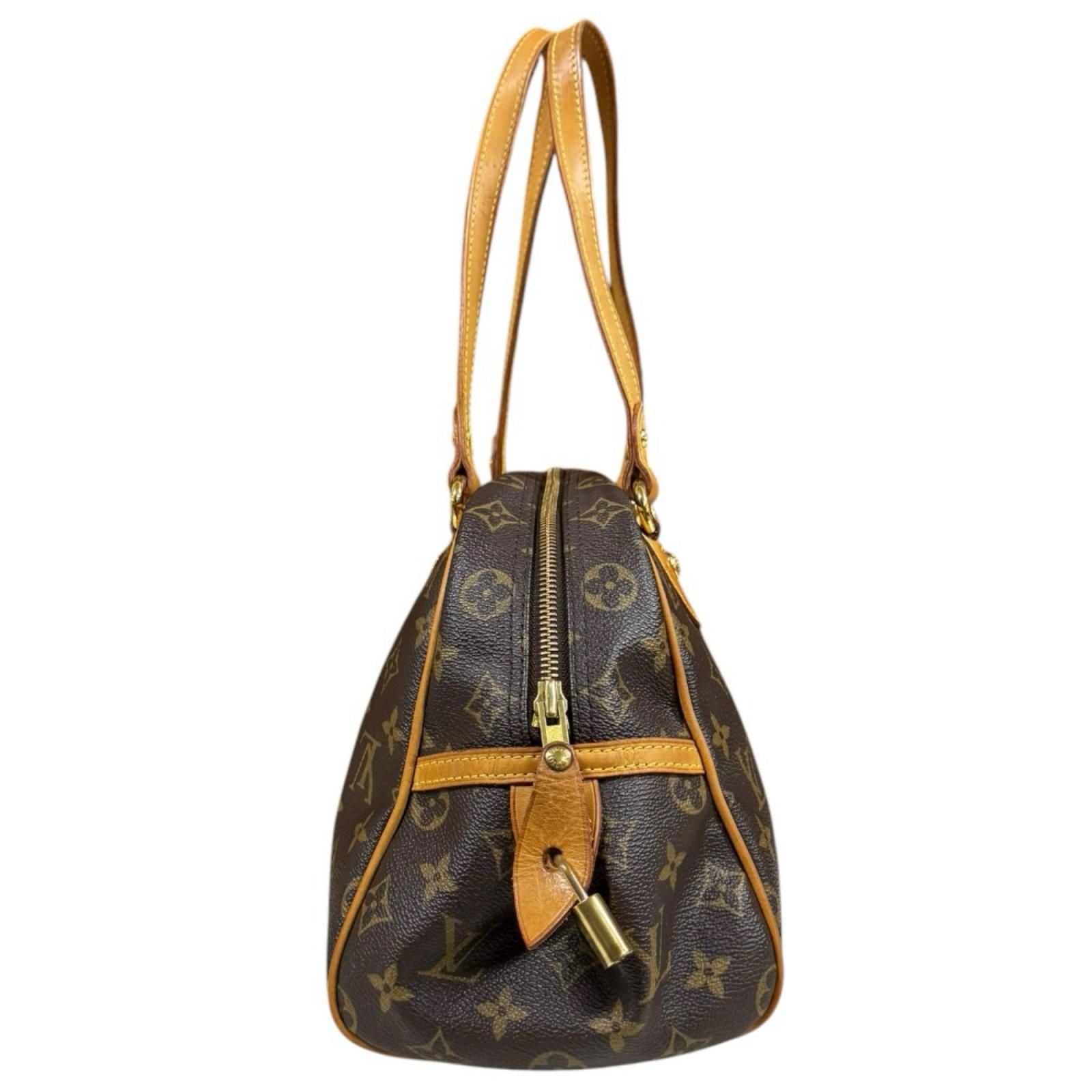 Louis Vuitton Montorgueil PM Monogram Shoulder Bag Canvas Brown — view 4