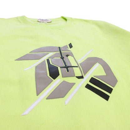 Hermes Chevaux an Symmetry Sweatshirt Shirt Brushed Lining Sheep Leather Trim — view 6