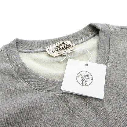 Hermes Chevaux an Symmetry Sweatshirt Shirt Brushed Lining Sheep Leather Trim — view 7