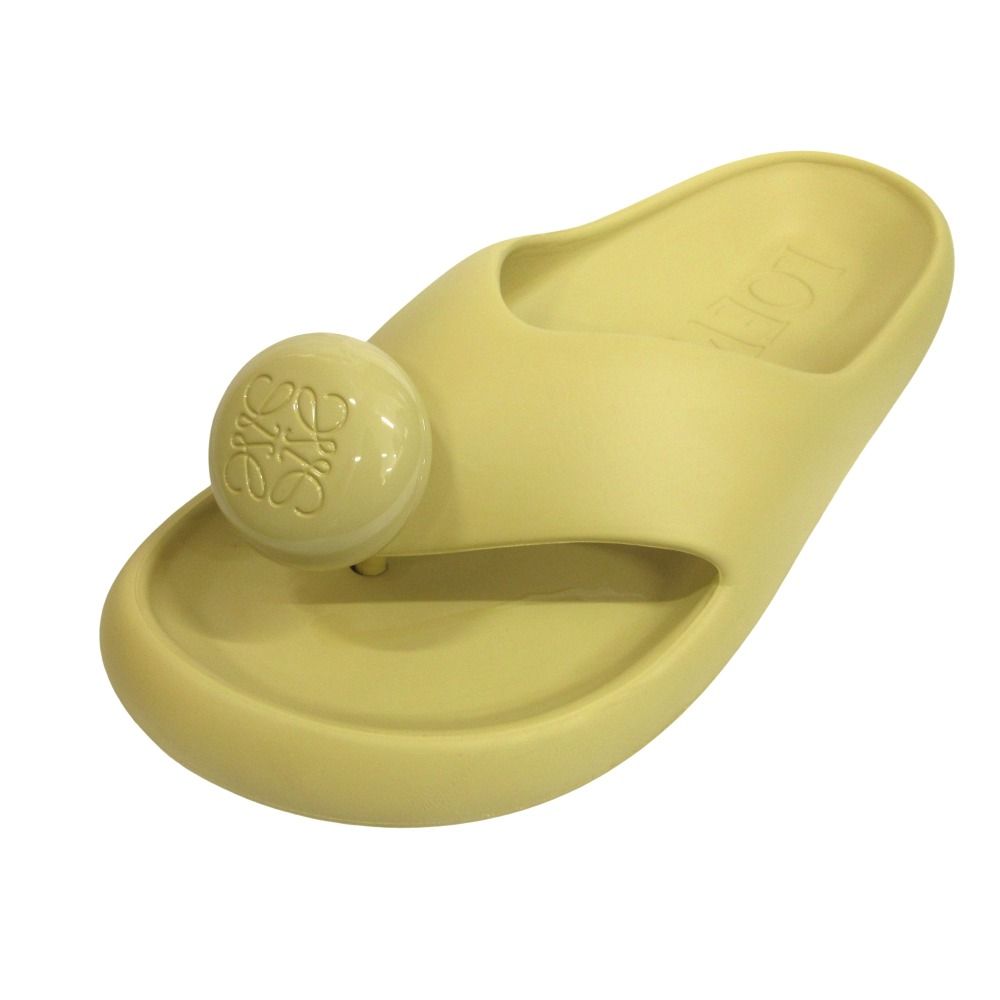 Loewe Formslide Pebble Thong Sandals Shoes Anagram 43 Beige