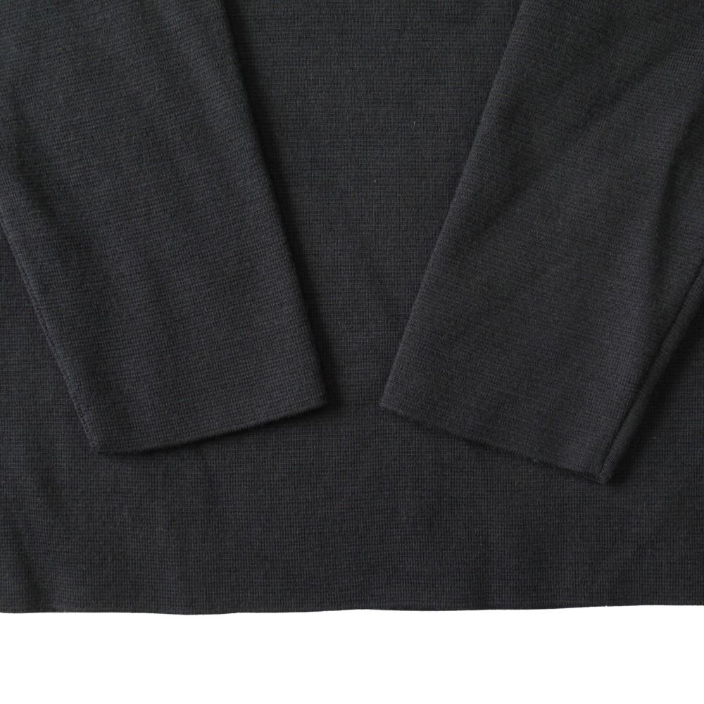 Dior Wool Silk Knit Sweater Top Long Sleeve Logo Patch Archive XS Black — view 4