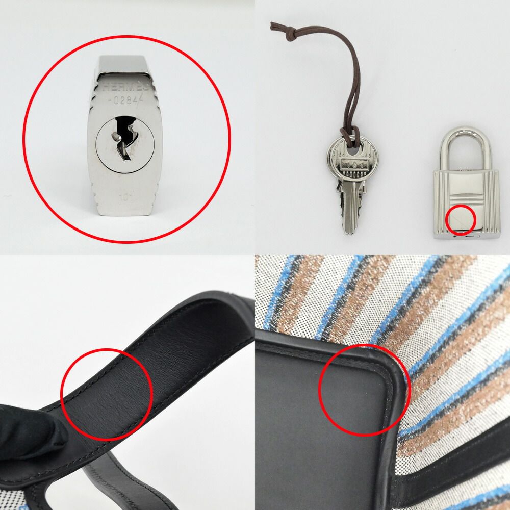 Hermes Picotin Lock PM Couverture Toile Ash Swift Black Ecru Brown Blue Silver — view 9