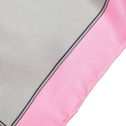 Hermes Carre 90 Jeu Des Omnibus ET Dames Blanches and Game Scarf Pink Silk — view 4