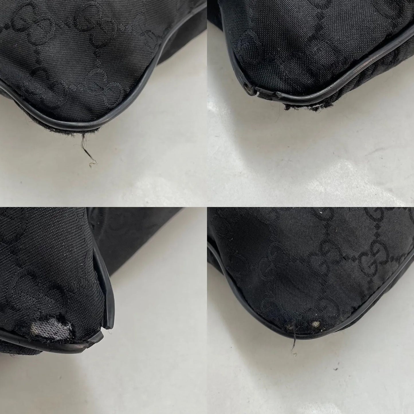Gucci Shoulder Bag GG Nylon Messenger Black — view 7