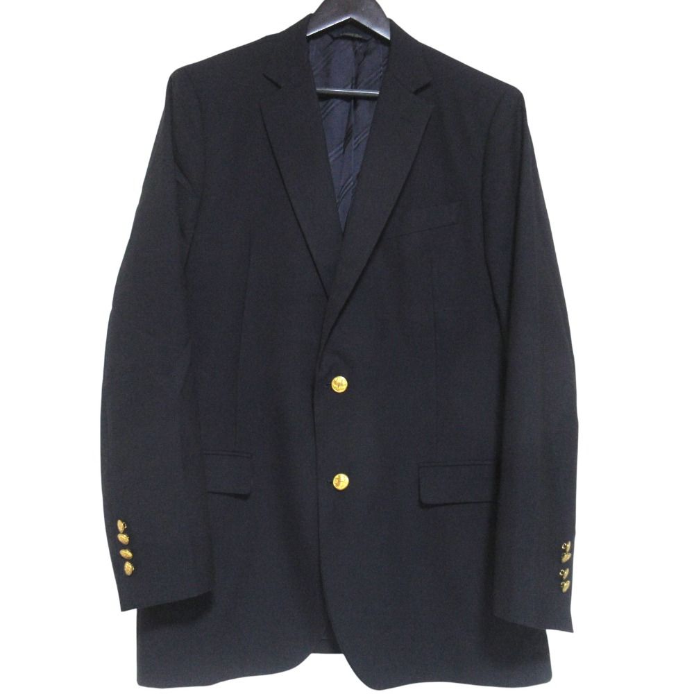 Loro Piana Brooks Brothers Brazza-'s Fabric Gold Buttons Navy Breeze Leather