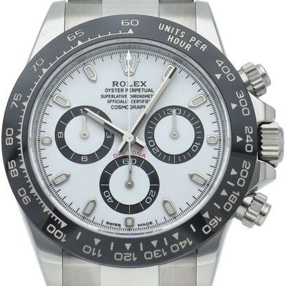 Rolex Cosmograph Daytona Watch SS Ceramic White Polished