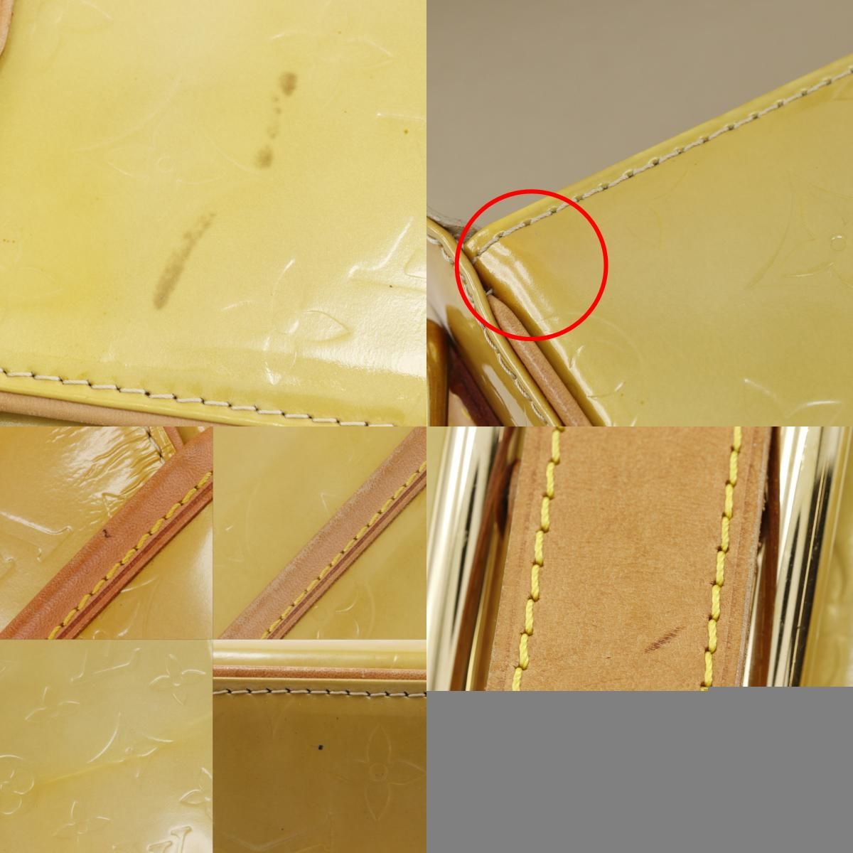 Louis Vuitton Christie GM Monogram Vernis Beige Shoulder Bag — view 8