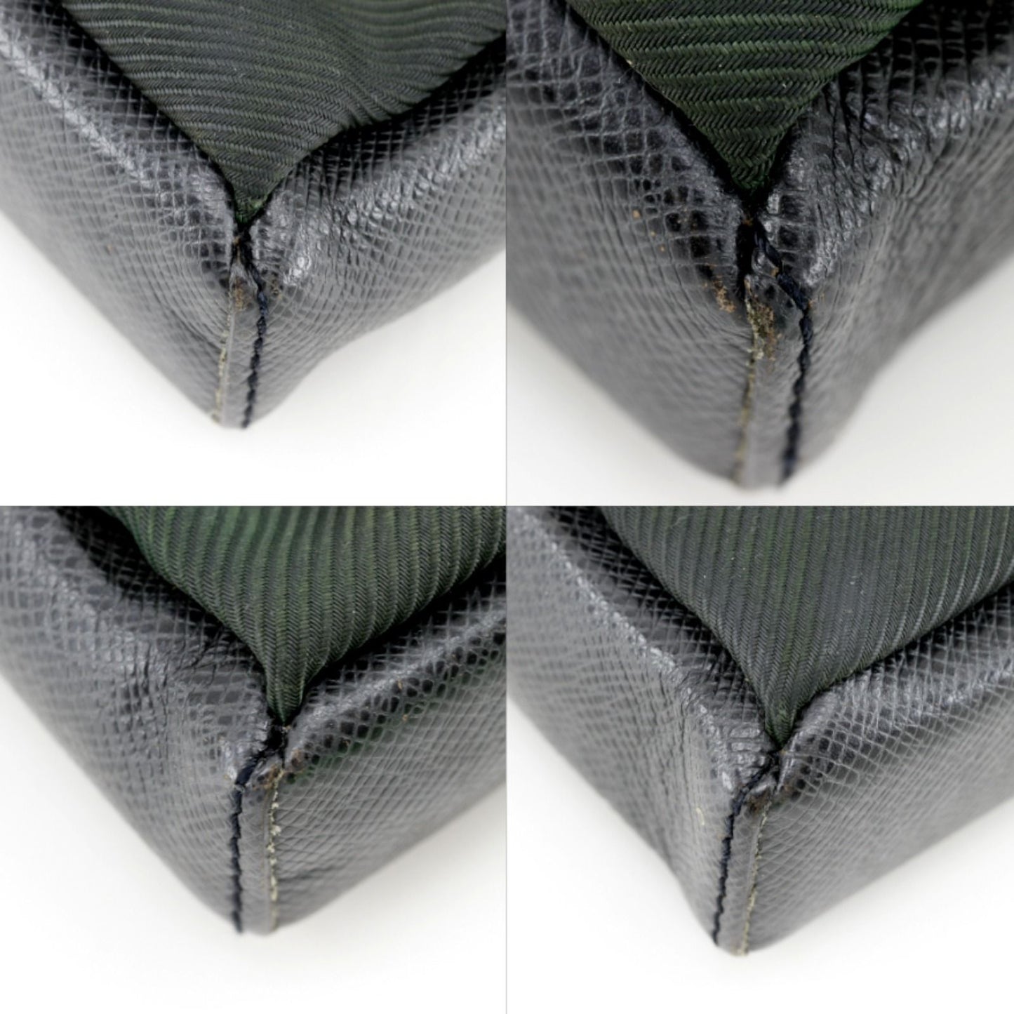 Louis Vuitton Sarah Tove PM Taiga Epi Sea Ardoise Deep Green Black Shoulder Bag — view 4