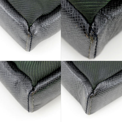 Louis Vuitton Sarah Tove PM Taiga Epi Sea Ardoise Deep Green Black Shoulder Bag — view 4