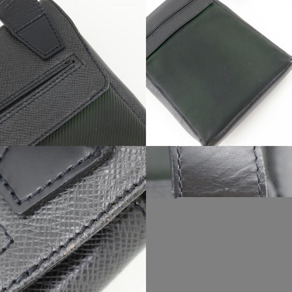Louis Vuitton Sarah Tove PM Taiga Epi Sea Ardoise Deep Green Black Shoulder Bag — view 8