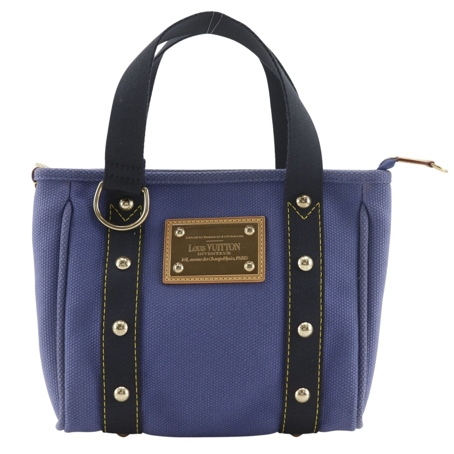 Louis Vuitton Cabas PM Antigua Line Canvas Purple Handbag