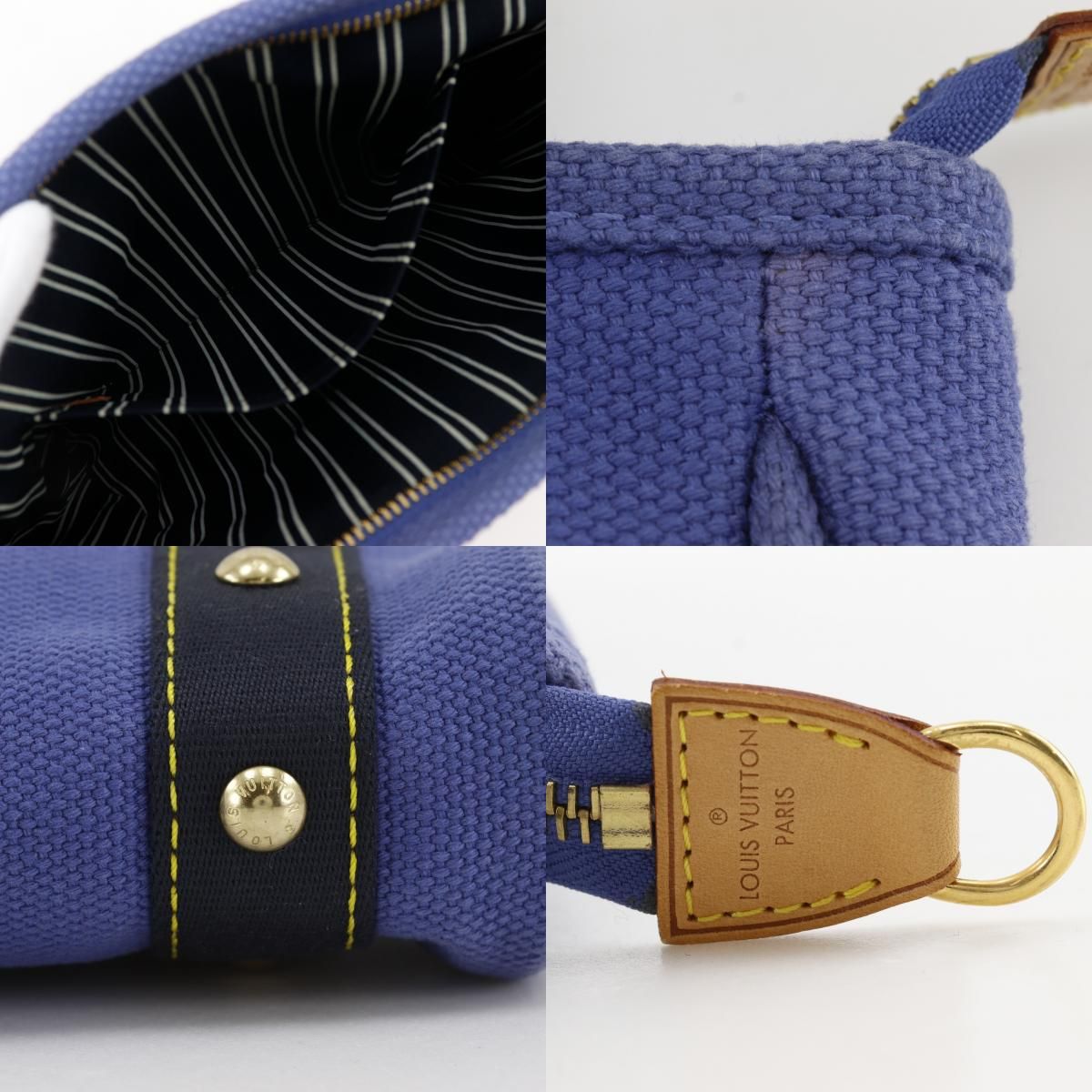 Louis Vuitton Cabas PM Antigua Line Canvas Purple Handbag — view 9