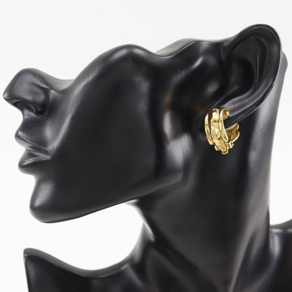 Chanel Loop Vintage Gold Plated Earrings — view 2