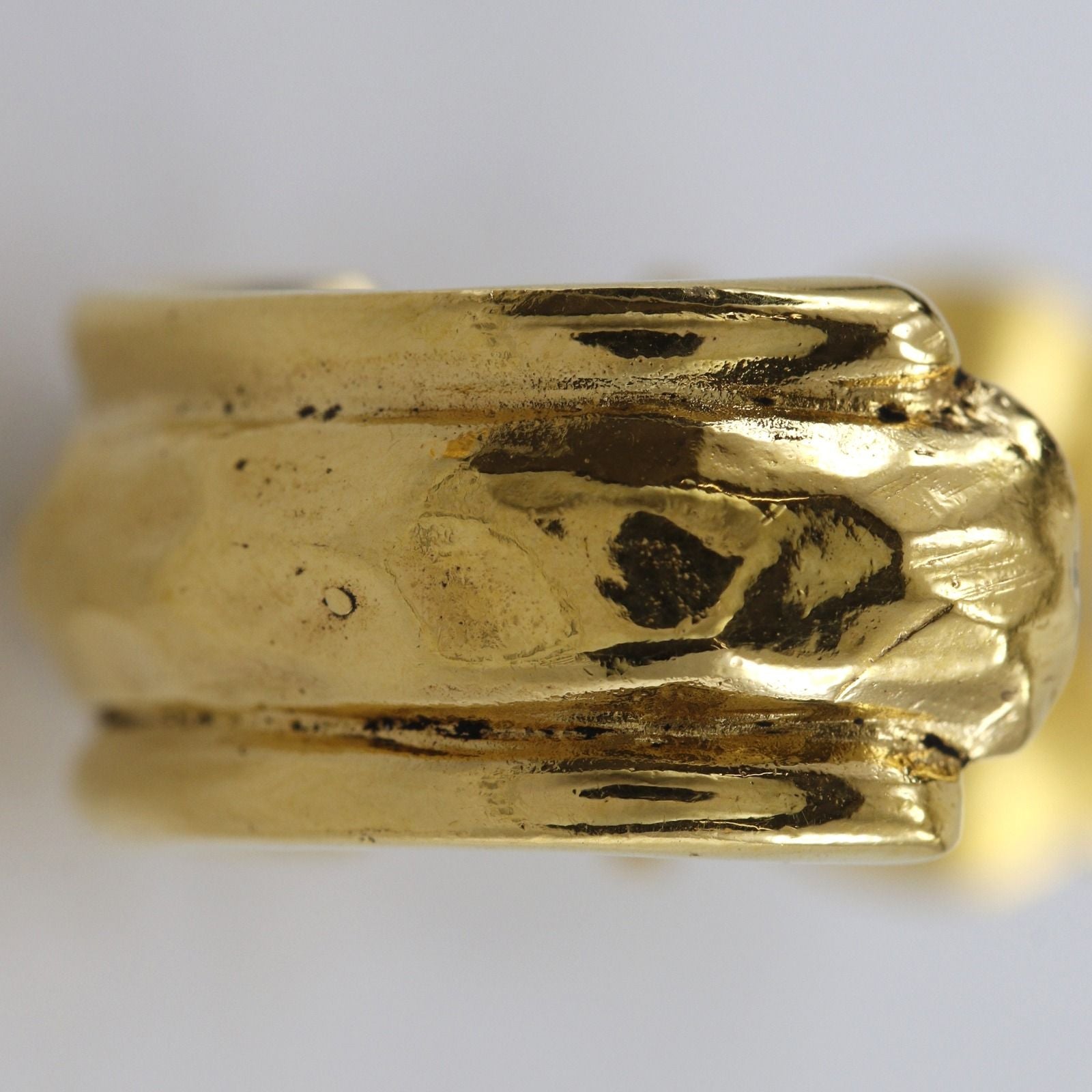 Chanel Loop Vintage Gold Plated Earrings — view 6