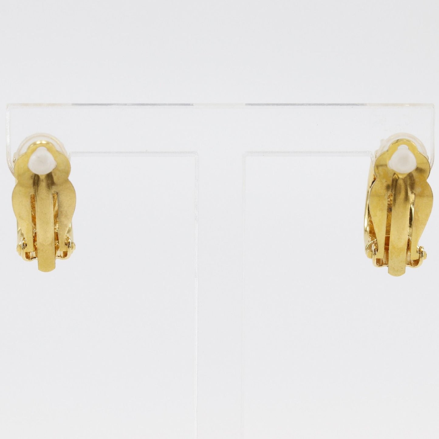 Chanel Loop Vintage Gold Plated Earrings — view 3