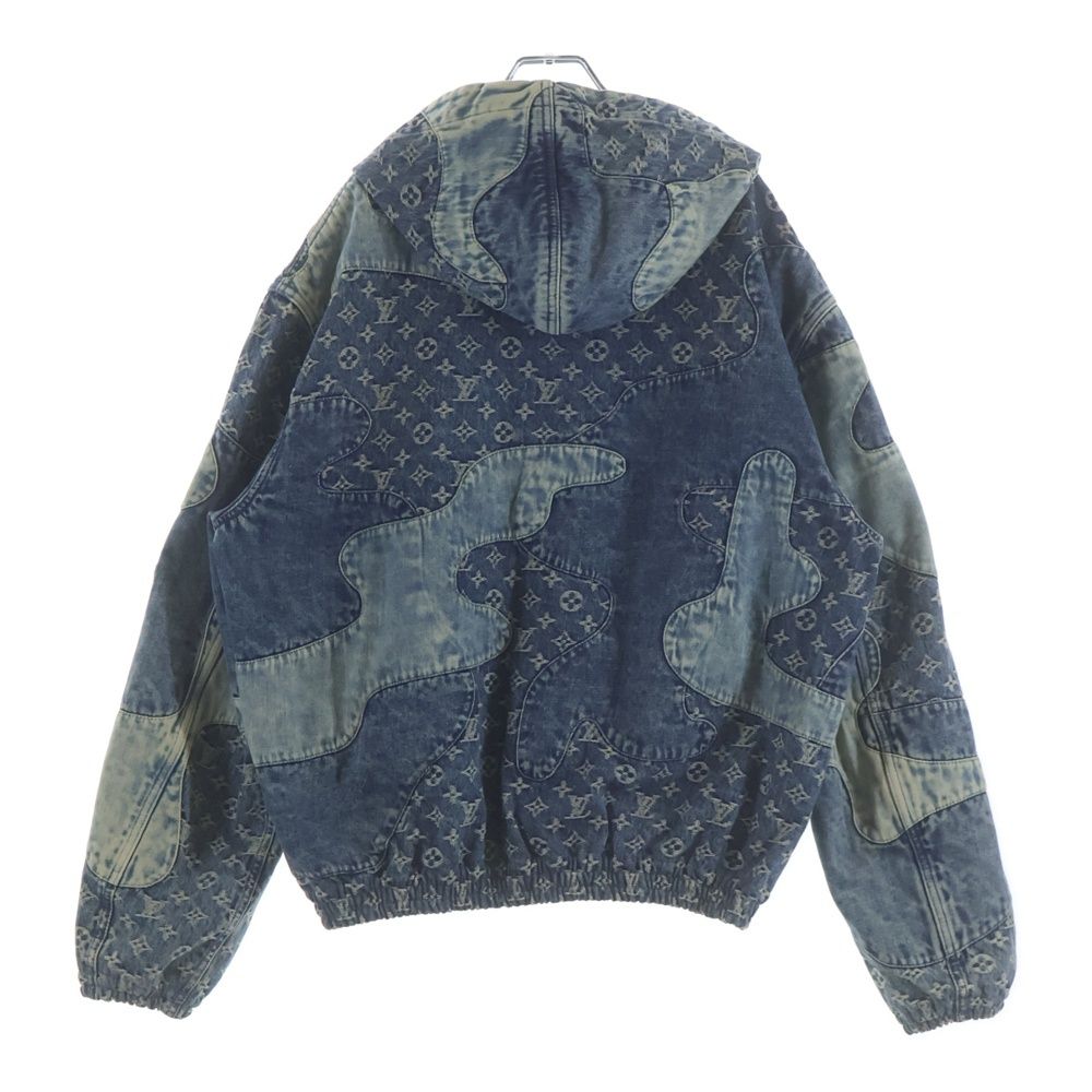 Louis Vuitton Patchwork Zip Up Denim Jacket Uzd — view 2
