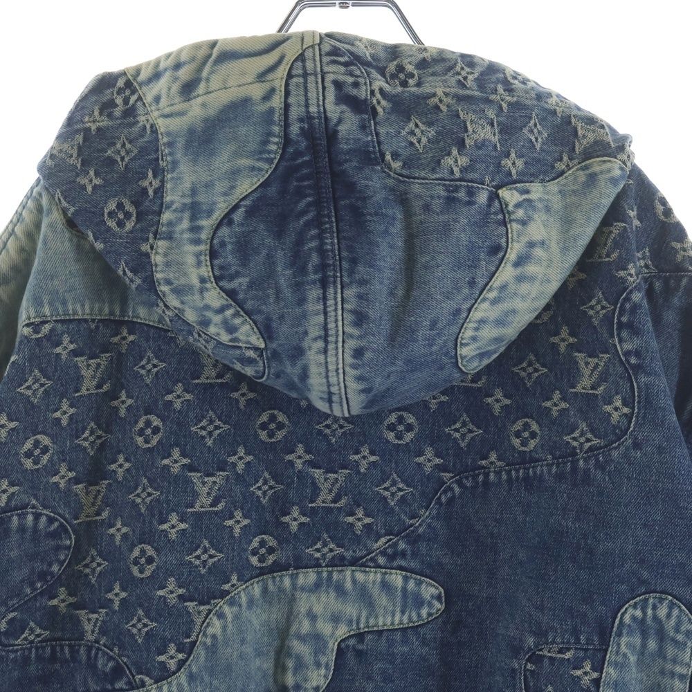 Louis Vuitton Patchwork Zip Up Denim Jacket Uzd — view 4