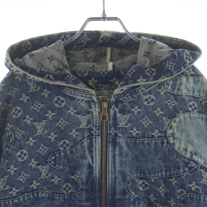 Louis Vuitton Patchwork Zip Up Denim Jacket Uzd — view 3