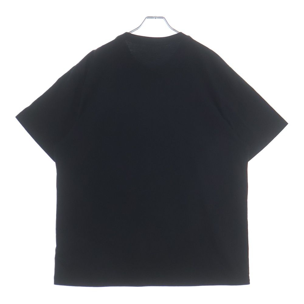 Moncler Maglia T-Shirt Front Print Crew Neck Short Sleeve Black — view 2