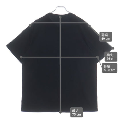 Moncler Maglia T-Shirt Front Print Crew Neck Short Sleeve Black — view 9