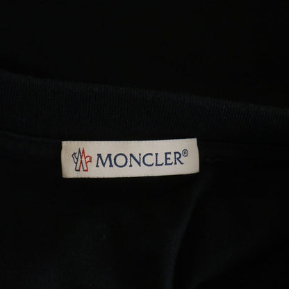 Moncler Maglia T-Shirt Front Print Crew Neck Short Sleeve Black — view 7