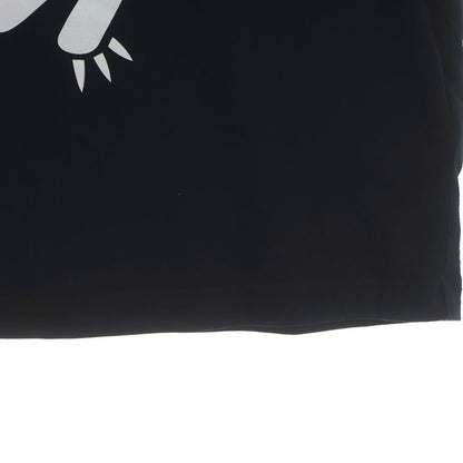 Moncler Maglia T-Shirt Front Print Crew Neck Short Sleeve Black — view 6