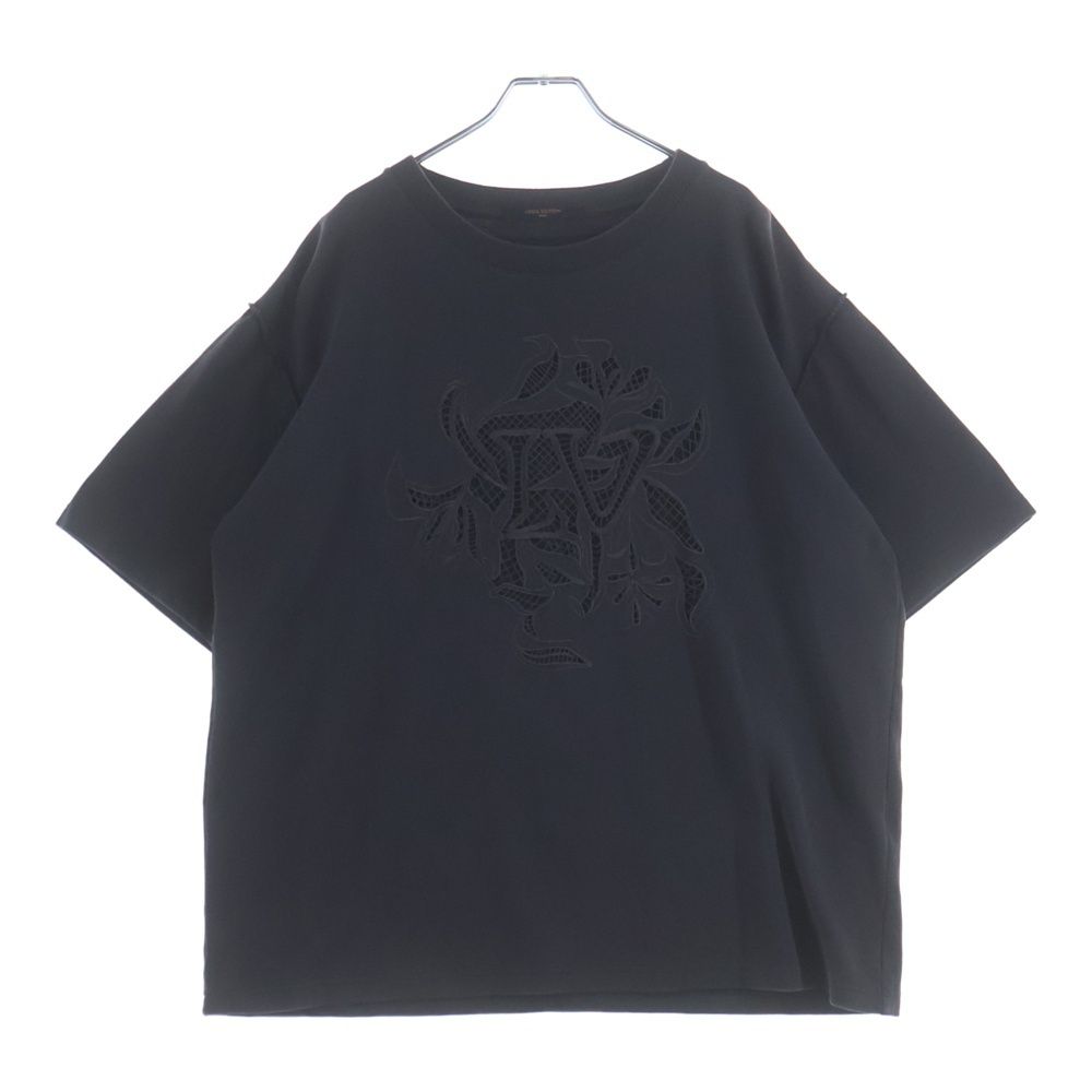 Louis Vuitton LV Vegeture Lace Embroidery Inside Out Crew Neck Short Sleeve