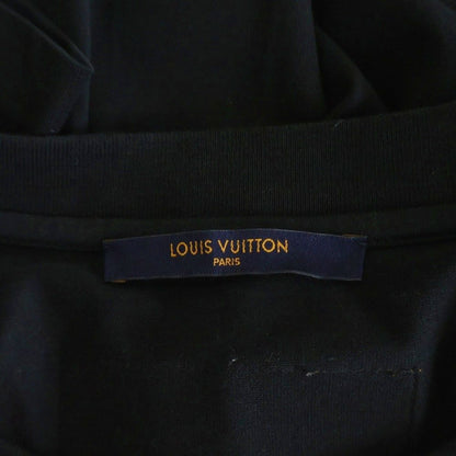 Louis Vuitton LV Deboss Embossed Logo Crew Neck Short Sleeve T-Shirt Black — view 6