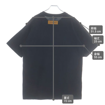 Louis Vuitton LV Deboss Embossed Logo Crew Neck Short Sleeve T-Shirt Black — view 9