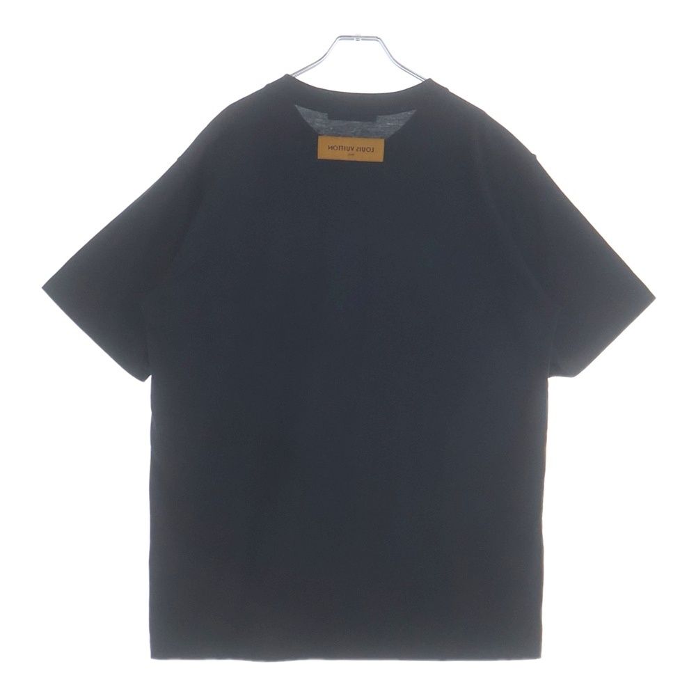 Louis Vuitton LV Deboss Embossed Logo Crew Neck Short Sleeve T-Shirt Black — view 2