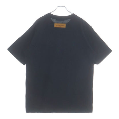 Louis Vuitton LV Deboss Embossed Logo Crew Neck Short Sleeve T-Shirt Black — view 2