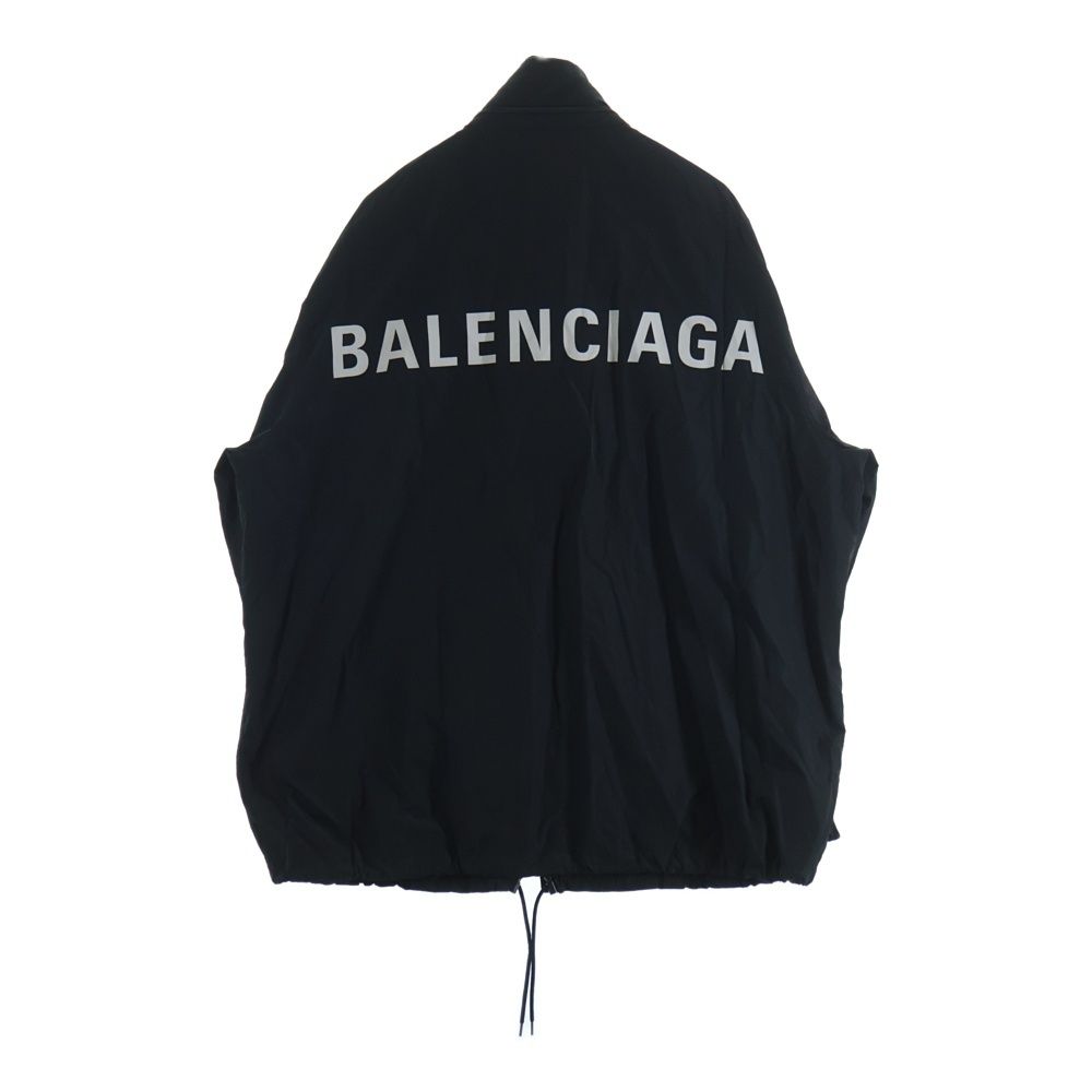 Balenciaga Logo Nylon Jacket Black
