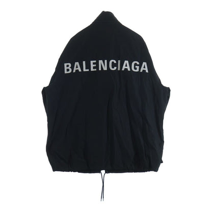 Balenciaga Logo Nylon Jacket Black