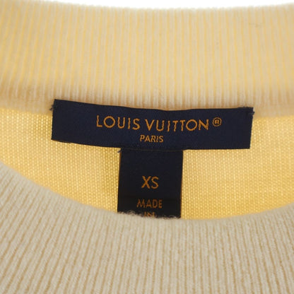 Louis Vuitton Chunky Knit Striped Wool Crew Neck Long Sleeve Sweater Shoulder — view 6