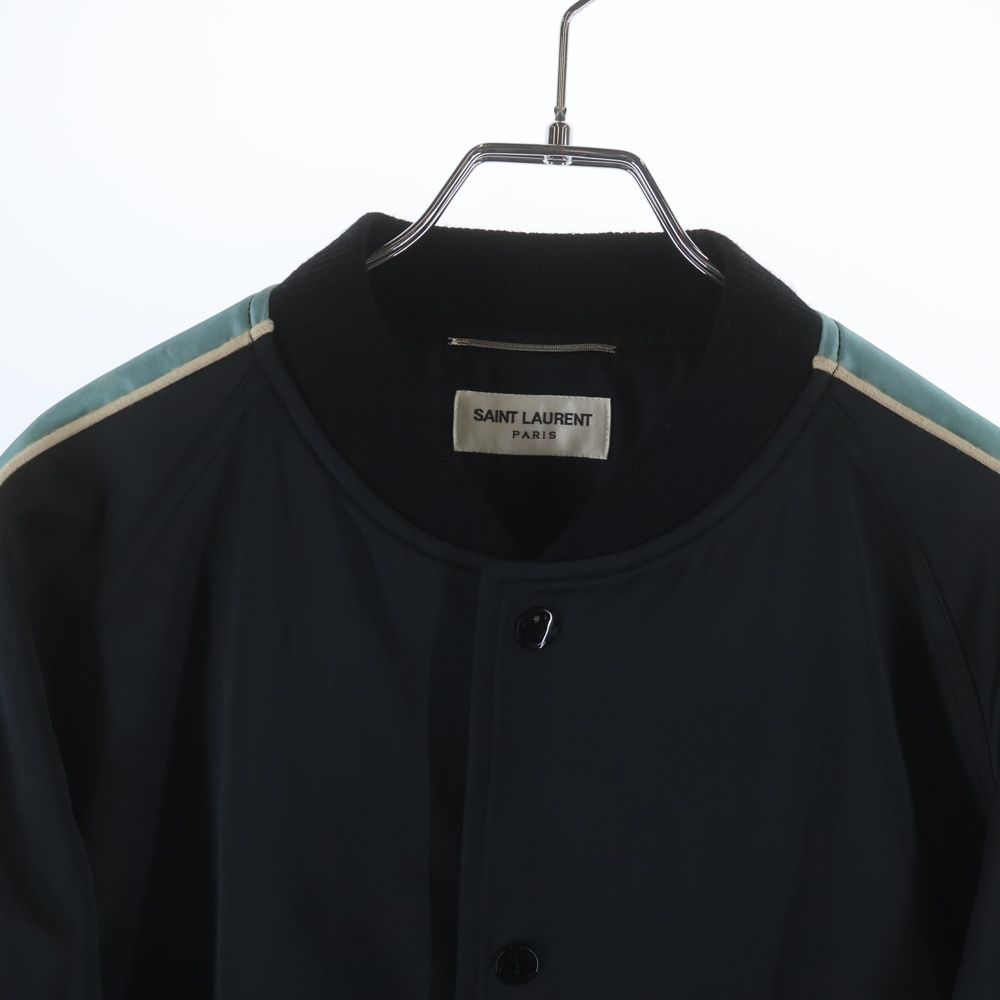 Saint Laurent Paris Panther Teddy Jacket Panthere Sleeve Gradation Black — view 3