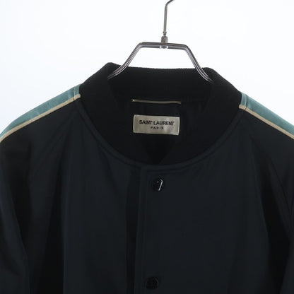 Saint Laurent Paris Panther Teddy Jacket Panthere Sleeve Gradation Black — view 3