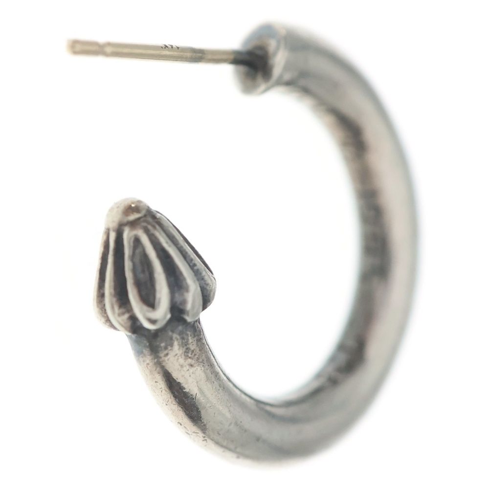 Chrome Hearts Hoop Plain Earrings Silver — view 2