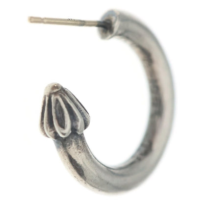Chrome Hearts Hoop Plain Earrings Silver — view 2